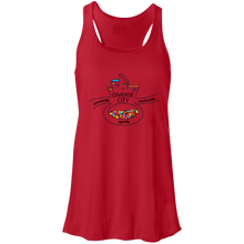 Load image into Gallery viewer, Diverse City Logo Flowy Racerback Tank - Feminine - Choose Red or White