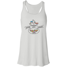 Load image into Gallery viewer, Diverse City Logo Flowy Racerback Tank - Feminine - Choose Red or White