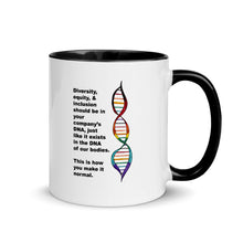 Load image into Gallery viewer, Diversity in DNA Mug with Color Inside