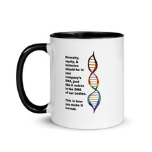 Load image into Gallery viewer, Diversity in DNA Mug with Color Inside