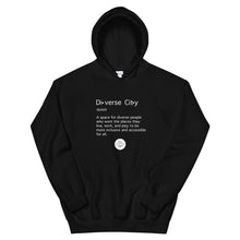 Load image into Gallery viewer, Diverse City Definition Gender Neutral Hoodie