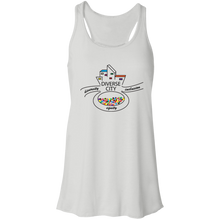 Load image into Gallery viewer, Diverse City Logo Flowy Racerback Tank - Feminine - Choose Red or White
