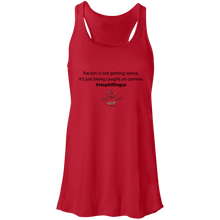 Load image into Gallery viewer, Stop Killing Us Flowy Racerback Tank - Feminine Choose White or Red
