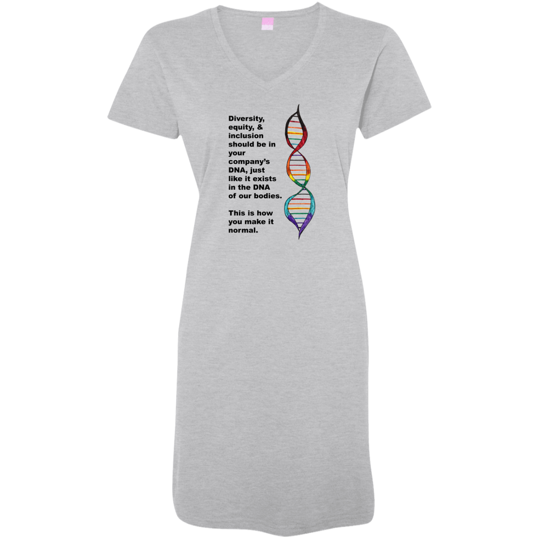 Diversity DNA V-Neck Fine Jersey T-shirt Dress