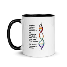 Load image into Gallery viewer, Diversity in DNA Mug with Color Inside
