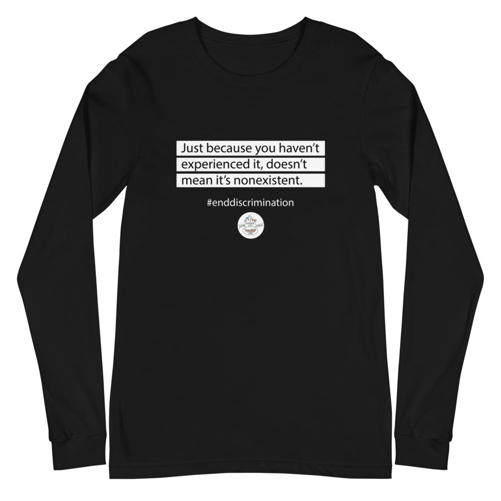 End Discrimination Gender Neutral Long Sleeve Tee