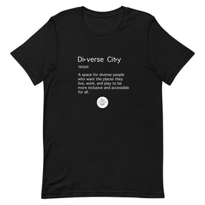 Diverse City Definition Short-Sleeve Gender Neutral T-Shirt (Choose Olive Green or Black)