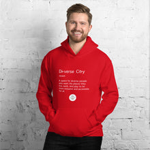 Load image into Gallery viewer, Diverse City Definition Gender Neutral Hoodie
