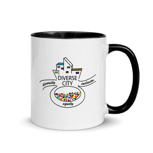 Diverse City Logo Mug with Color Inside| Two-toned Mug
