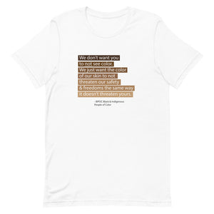 To Not See Color Short-Sleeve Gender Neutral T-Shirt - Cream