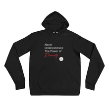 Load image into Gallery viewer, Never Underestimate the Power of Diversity Gender Neutral hoodie
